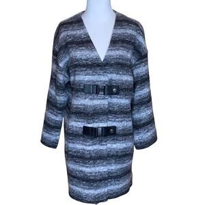 Michael Kors Soft Striped Belted Jacket S NWT